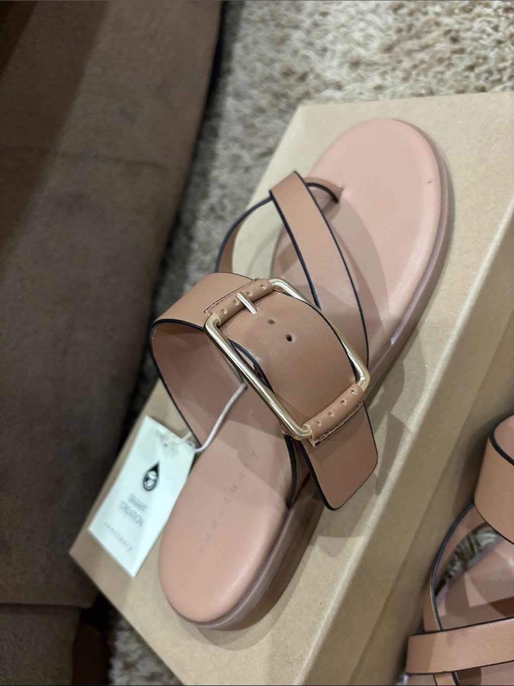 Sanctuary Spring Tan Slip-on Sandals Flats Sz 8.5